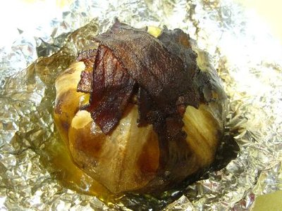 After five hours cooking, first two hours open then wrapped up to steam