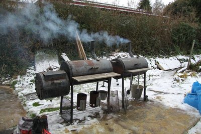 BBQing, a summer only activity??? I DON'T THINK SO!!!